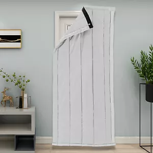 31.5*79in Thermal Insulated Door Curtain Winter Doorway Cover Screen Waterproof - Picture 1 of 48