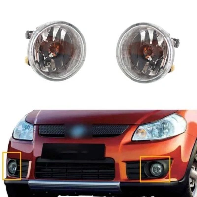 Luz antiniebla delantera transparente 2 piezas para Suzuki SX4 2007-2012 Aerio 2002-2004 Foto 1 de 4