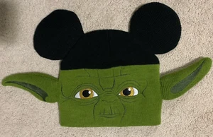 YODA  Knit Beanie Hat Cap  Star Wars  Disneyland Disney World Parks  Mickey Ears - Picture 1 of 9