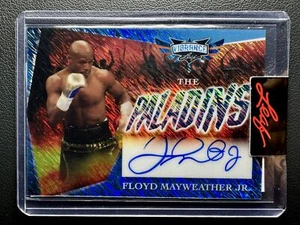 2022 Leaf Vibrance Floyd Mayweather Jr. The Paladins Blue Shimmer Auto 1/1 - Picture 1 of 2