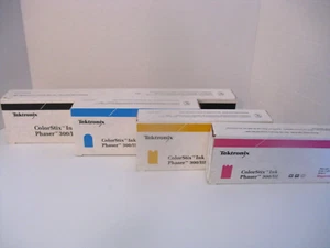 Tektronix Colorstix Yellow Cyan Magenta Black Phaser 300/III Full UNOPENED Boxes - Picture 1 of 3
