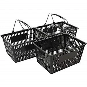 NEW Shopping Basket Set set of 3 black - Picture 1 of 1