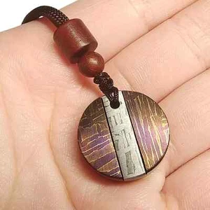 muonionalusta meteorite pendant Necklace jewelry lk183.1 - Picture 1 of 5