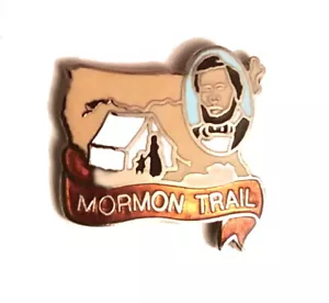 Prendedor de recuerdo de vacaciones de viaje histórico nacional National Trail Mormon Trail - Imagen 1 de 3