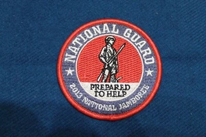 2013 NATIONAL JAMBOREE NATIONAL GUARD "PREPARED TO HELP" PATCH - BSA (Y11) scout - Picture 1 of 3