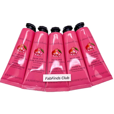 Crabtree & Evelyn Pear & Pink Magnolia Hand Therapy Cream Sealed 4.5oz (5x0.9oz) - Image 1 of 4