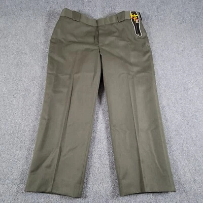 Flying Cross Uniform Pants Womens 22R Fashion Fit Green LASO Approved Wool Blend - Image 1 of 4