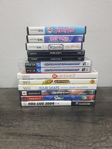 Lot of 12 Various Empty Game Cases No Games Included