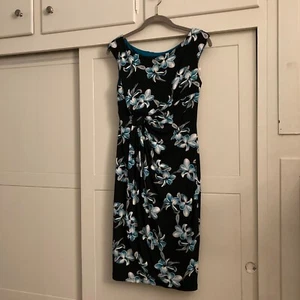 Connected Apparel womens dress Black Floral Size 4 - Picture 1 of 4