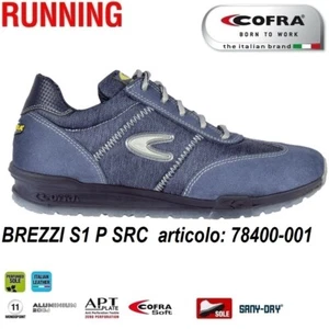 Scarpa Antinfortunistica Cofra BREZZI S1 P SRC tessuto traspirante e pelle scam+ - Imagen 1 de 4