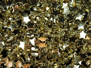 Pulsera collar joyería espaciadores estrellas 25 g de plástico oro 11 mm cuentas - Imagen 1 de 2