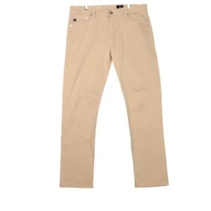AG Adriano Goldschmied Jeans Men 33x34 Tan The Everett Slim Straight Stretch - Picture 1 of 13