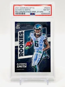 DEVONTA SMITH/25 RC SSP Purple Stars Gridiron Kings Rookies 2021 Optic Eagles - Imagen 1 de 5