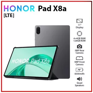 (LTE) HONOR Pad X8a 4GB+128GB Bluetooth Octa Core Android PC Tablet (New) - Picture 1 of 6