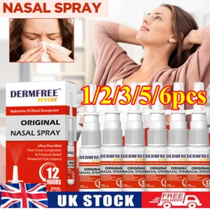6/3x Rhinitis Nasal Spray Natural Fast-Relief Nasal Spray Sneezing Sinusitis - Picture 1 of 24
