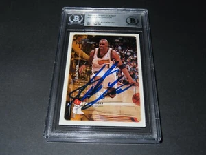 Tarjeta de Jugador Más Valioso #50 firmada por Antawn Jamison 1999-00 mazo superior autógrafo Beckett certificado de autenticidad - Imagen 1 de 5