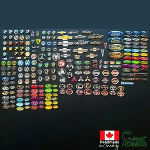 RC 1/10 Handcrafted Emblem Scale Badge Body Shell Accessories Car Drift Truck - Bild 1 von 263