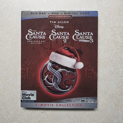NEW The Santa Clause 3 Movie Collection Blu-ray Disney Movie Club With Slipcase  - Image 1 of 4