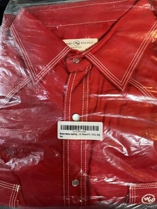 Western Welder Classic Work Shirt Pearl Snap Triple Stitched Non FR Size 3X - Bild 1 von 2