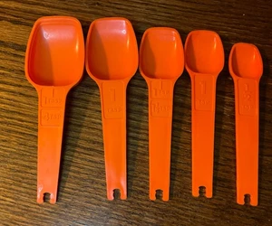 Vintage Tupperware Ersatz Messlöffel EL, TL, orange SIE WÄHLEN - Bild 1 von 4