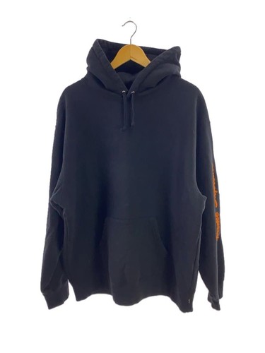 Felpa con cappuccio Supreme cotone BLK usata