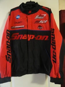 VINTAGE SNAP-ON RACING DALE EARNHARDT RCR JACKET RED/BLACK XL ZIPPER/SNAPS - Picture 1 of 9