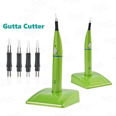 Dental Gutta Percha Points Cutter Endo Cordless Gutta Cutter with 4 Tips Green - Image 1 of 4