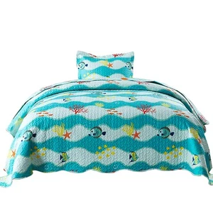 2 Piece Kids Quilt Set Lightweight Bedspread Decoration Throw Blanket Teens B... - Picture 1 of 7