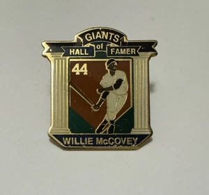 Willie McCovey Giants Hall of Famer Hat Pin MLB Baseball Chevron Sponsor 44 - Picture 1 of 3