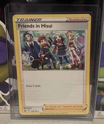 Friends in Hisui #130/159 Crown Zenith Uncommon Pokemon MISCUT ERROR - Image 1 of 2