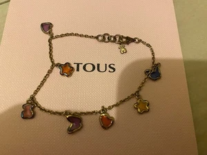 Brandneu TOUS versilbert süße Puppen Bär Stern Blume Herz Bettelarmband - Bild 1 von 12