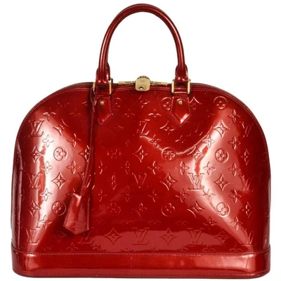 Bolso de mano Louis Vuitton Alma GM monograma Vernis M93596 Pom d'Amour para mujer Foto 1 de 4