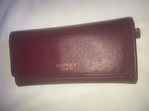 Vintage Osprey London Trifold Leather Purse - Picture 1 of 9