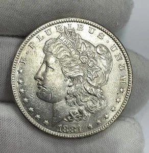 1881- O Morgan dollaro d'argento New Orleans - Foto 1 di 5