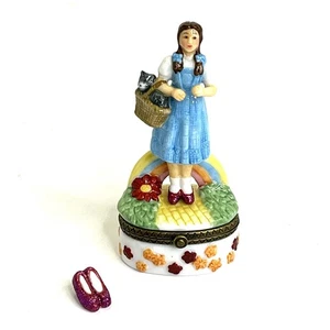 PHB Mago di Oz Dorothy Toto Trinket Box Ceramica Rubino Pantofole Cannon Falls - Foto 1 di 7