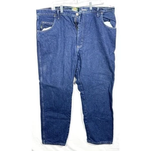 Pantalones de mezclilla Cabelas cuello áspero para hombre 42x30 forrados de lana calce relajado azul piedra oscura - Imagen 1 de 13