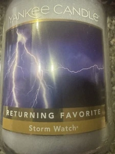 Very Rare Storm Watch Yankee Candle! Only 1 On eBay W/this Label!! - Picture 1 of 9