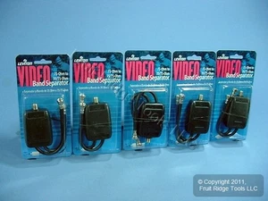 5 Leviton UHF/VHF Video Band Separators 75 Ohm Coax Cable C5157 - Picture 1 of 6