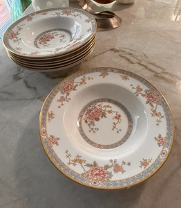 8 Royal Doulton Canton Rimmed Soup Bowls #5052, 8" - RL - Picture 1 of 8