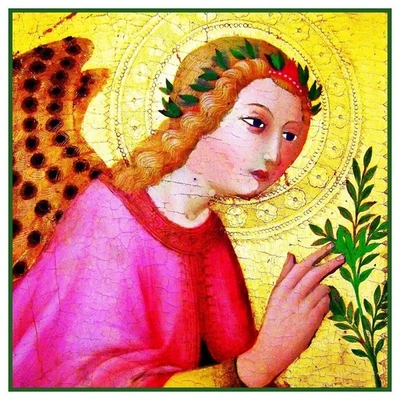 Sano di Pietro Annunciation Angel Counted Cross Stitch Chart Pattern - Image 1 of 4