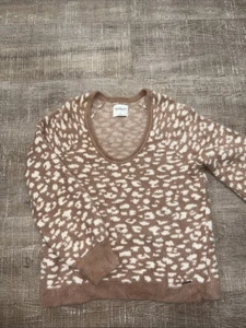Abercrombie & Fitch Damen weicher A&F Collection Fuzzy Cheetah Pullover Gr. L - Bild 1 von 12