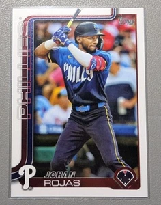 2025 Topps Series 2 Baseball #469 Johan Rojas - Philadelphia Phillies - Picture 1 of 2
