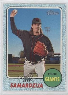 2017 Topps Heritage Blue Border /50 Jeff Samardzija #121 - Image 1 of 2