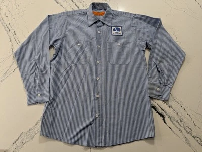 Camisa Agente Azul Eastern Airlines De Colección Rara Años 70 80 Uniforme Delta Pequeña Foto 1 de 4