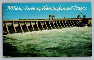 Oregon OR Spillway McNary Dam Postcard 1950s - Picture 1 of 2