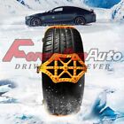 8 x Tire Snow Chains for Car SUV Pickup Trucks Heavy Duty Anti-Skid 165-265mm