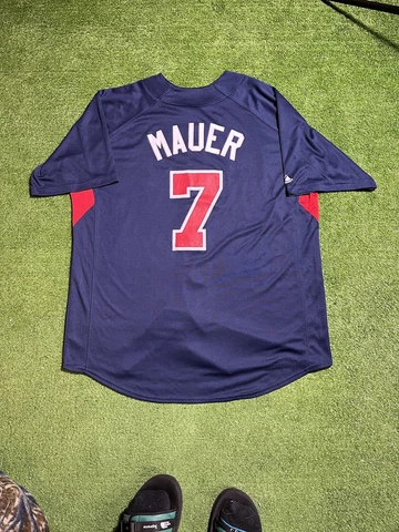 MAJESTIC JOE MAUER MINNESOTA TWINS BASEBALL JERSEY SIZE XL Cover