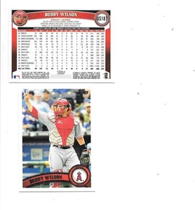 Bobby Wilson 2011 Topps Update Series Baseball Card #US187 Angels 2 card lot - Picture 1 of 1