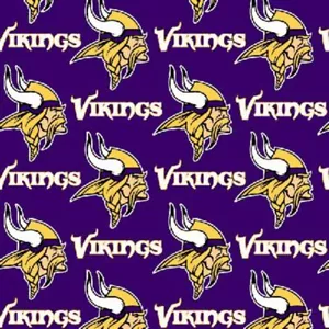 Tela de algodón norte NFL NFC Minnesota Vikings - Imagen 1 de 2