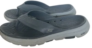 Skechers Men's Cali Gear Ultra Go Thong Sandal Size 11 Gray - Picture 1 of 10